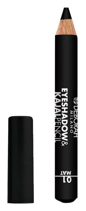 Acu zīmulis Deborah Milano Eye Shadow & Kajal, 2 g 01 black finish