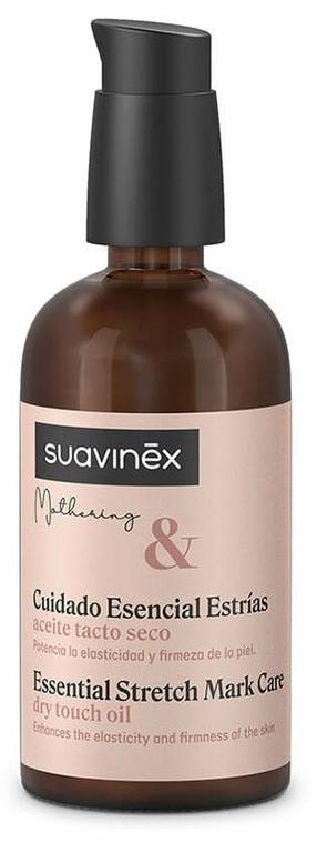 Kūno aliejus, sausos tekstūros Suavinex Mothering Essential care stretch marks oil dry touch, 100 ml