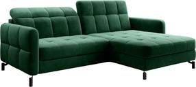 Kampinė sofa Lorelle Kronos 19, tamsiai žalia sp., dešininė, 160 x 225 cm x 105 cm