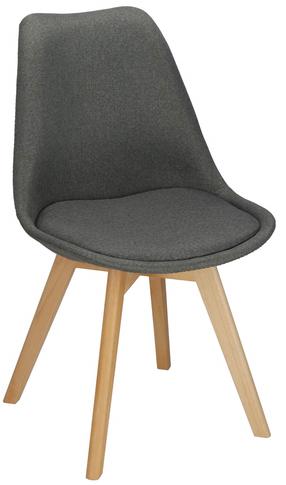 Valgomojo kėdė Springos Verde DC0022, matinė, ruda sp./pilka sp., 40 cm x 48 cm x 80 cm