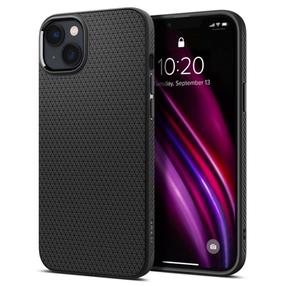 Telefona vāciņš Spigen Liquid Air, melna krās., Apple