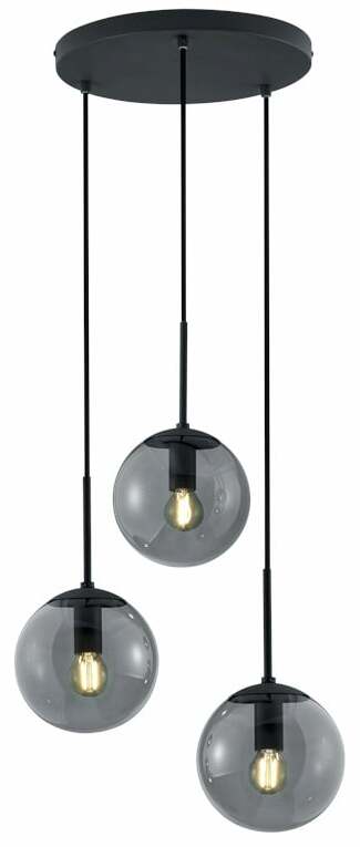 Valgusti lagi Trio Balini, E14, 3 x 28 W, must v. / must v.