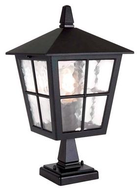 Vabalt seisev välisvalgusti Elstead Lighting Canterbury, 60W, E27, IP43, must v., 21.5 cm x 38 cm