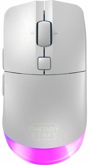 Bezvadu spēļu pele CHERRY Xtrfy M50 (JW-5000-0), 2.4 ghz / bluetooth / usb, balta krās.