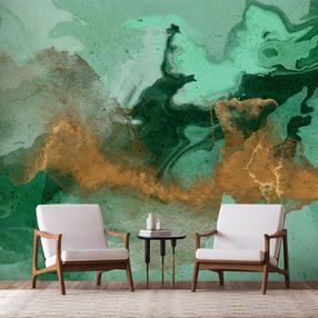 Fototapeet Artgeist Malachite Play, 175 cm x 175 cm