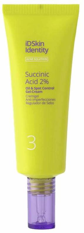 Sejas krēms - gēls ID Skin Identity Acne Solution Succinic acid 2%, 50 ml