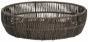 Krepšelis Home4you Basile 88936, plastikas/metalas, 33 cm x 33 cm, ruda sp.