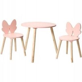 Bērnu istabas mēbeļu komplekts Home Styling Collection, brūna krās./rozā krās.