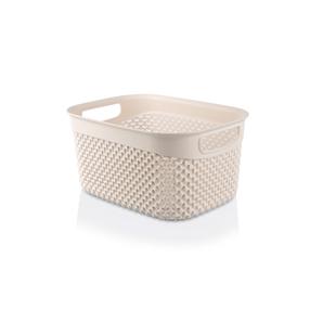 Daiktadėžė Ucsan Plastik, kreminė sp./smėlio sp., 23 x 17 x 12 cm