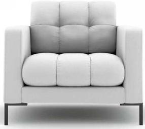 Krėslas Micadoni Home Mamaia 1 Seat, šviesiai pilka sp., 87 cm x 92 cm x 75 cm