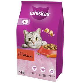 Kuiv kassitoit Whiskas Adult, veiseliha/köögiviljad, 14 kg