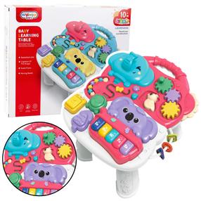 Vaikų žaidimo stalas Lean Toys Baby Learning, 22.3 cm, rožinė sp.