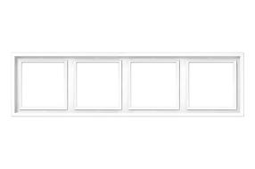 Rāmis 4PL Liregus Modern K14-445-04.M/WM, matēti balta krās. 4 v.