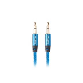 Vads Lanberg Premium Audio Cable Mini Jack 3.5mm 3.5 mm male, 3.5 mm male, 1 m, zila krās.