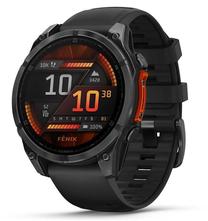 Viedais pulkstenis Garmin Fenix 8 51mm AMOLED 010-02905-00, melns krās.