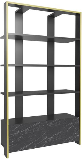 Pastatoma lentyna Kalune Design Elena 875ZNA4616, juoda sp., 160 cm x 93.6 cm x 31.5 cm
