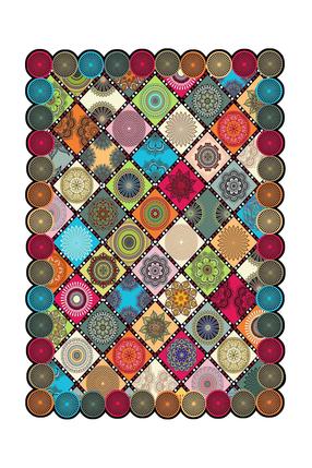 Paklāja celiņš Conceptum Hypnose HMNT966, daudzkrāsaina, 300 cm x 80 cm