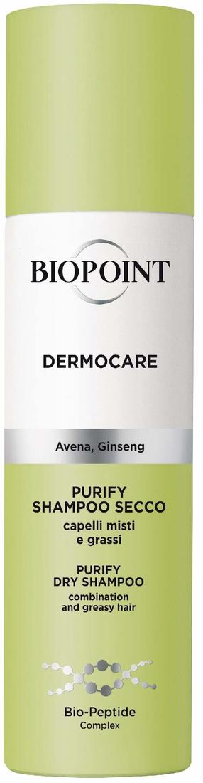 Sausais šampūns, izsmidzināms Biopoint Dermocare Purifying, 150 ml