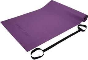 Fitnesa un jogas paklājs Tunturi PVC Yogamat, violeta krās., 182 cm x 61 cm x 0.4 cm