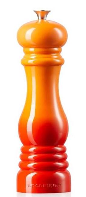Sāls un piparu dzirnaviņas Le Creuset, oranža krās.
