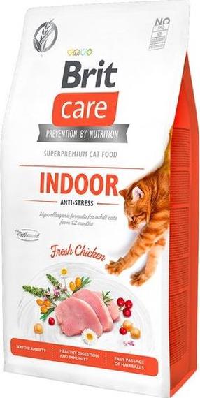 Sausas kačių maistas Brit Indoor Anti-stress, vištiena, 0.4 kg
