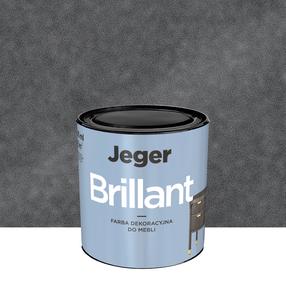 Krāsa, mēbeles Jeger Brillant Lead, pus-spīdīgs, 0.5 l, pelēks krās.