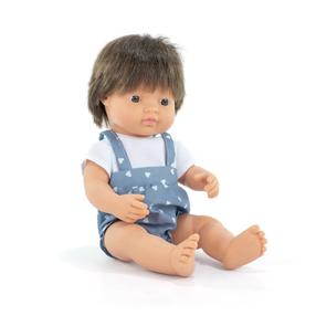 Beebinukk Miniland Brunette, 38 cm, sinine v.