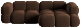 Kampinė sofa Cosmopolitan Design Loretto Vogue 6, šokolado sp., dešininė, 147 x 250 cm x 68 cm