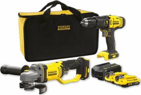 Akumuliatorinių įrankių rinkinys Stanley SFMCK471D2S-QW, 18 V