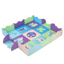 Kilimėlis kūdikiams - dėlionė Educational Mat Puzzle, 30 cm x 30 cm, 16 vnt, įvairių spalvų