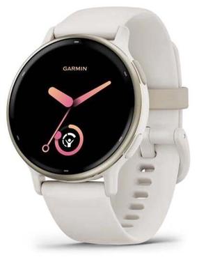 Viedais pulkstenis Garmin Vivoactive 5 010-02862-11, zelta krās./krēmkrāsa