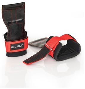 Svarmenų kilnojimo diržai Gymstick Lifting Grips, juoda sp./raudona sp., L