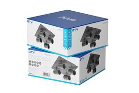 Šviestuvas lubų GTV Veneto, GU10, 4 x 20 W, juoda sp. / juoda sp.