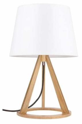 Galda stāvlampas Spot-Light Konan, E27, 25W, balta krās./brūna krās.