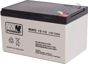 UPS akumuliatorius MPL Power Elektro MWS 12-12, 12 Ah