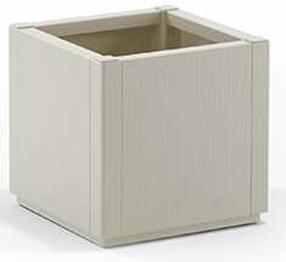 Цветочный горшок Stefanplast Ethica 68700, пластик, 36 см x 36 см, белый цв.