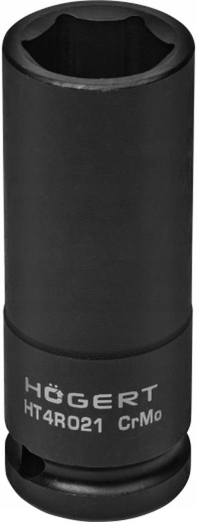 Šešiakampis smūginis lizdas Högert HT4R021, 78 mm, 1/2", Ø21 mm