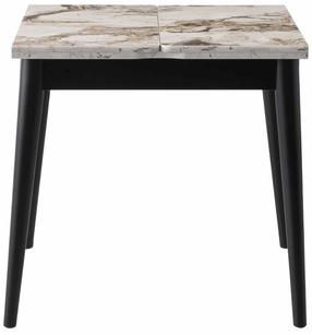 Pusdienu galds izvelkams Kalune Design Totem 3042, marmora krās., 80 - 160 cm x 80 cm x 75 cm