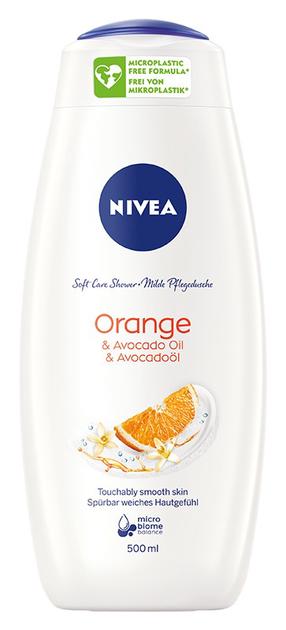 Ķermeņa mazgāšanās želeja Nivea Care & Orange, 500 ml