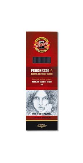 Pliiatsid Koh-I-Noor 8915, HB/4B/6B/8B, must v., 6 tk