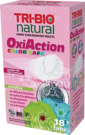 Traipu tīrīšanas līdzeklis Tri-Bio OxiAction, 18 gab.