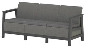 Āra dīvāns Keter Scandi 29214642ECY, pelēka krās., 73 cm x 182 cm x 77.5 cm