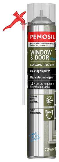 Vasarinės sandarinimo putos Penosil Window & Door, 750 ml