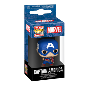 Atslēgu piekariņš Funko POP! Marvel Captain America, 10 cm, zila krās.