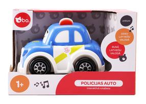 Žaislinė policijos mašina Bo. Interactive Police Car 8018LV, mėlyna sp./balta sp.