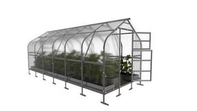 Теплица Klasika Drop, поликарбонат, 6 x 2.5 м, 4 мм, прозрачный цв.