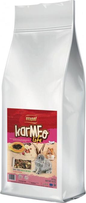 Maistas graužikams Vitapol Karmeo Life, triušiams/jūrų kiaulytėms/graužikams, 20 kg