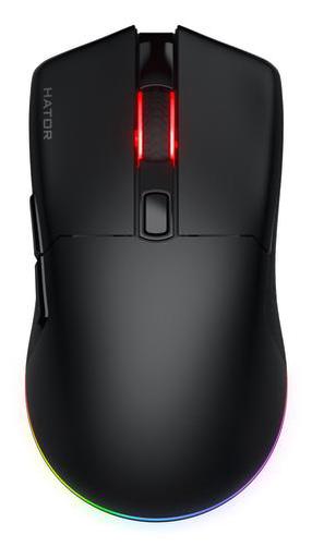 Belaidė žaidimų pelė HATOR Pulsar 3, 2.4 ghz / bluetooth / usb, juoda