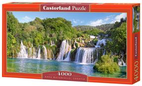 Dėlionė Castorland Krka Waterfalls, Croatia 4000 el. C-400133-2, 138 cm x 68 cm, 4000 vnt., įvairių spalvų