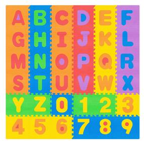 Коврик для малышей - пазл Rebel Alphabet, 180 см x 180 см, многоцветный